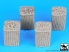 Black Dog D35016 Sandbag armored wall 2 1/35